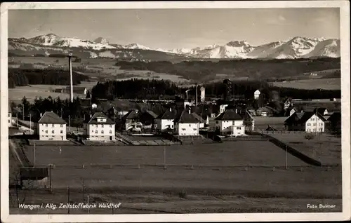 Ak Wangen im Allgäu, Gesamtansicht, Zellstofffabrik Waldhof