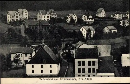 Ak Kleinhammer Werdohl im Sauerland, Teilansicht aus der Vogelschau