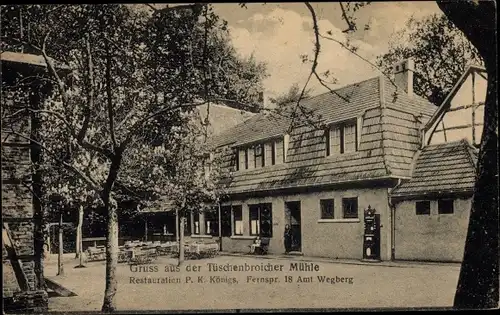 Ak Wegberg Kreis Heinsberg, Restauration Tüschenbroicher Mühle
