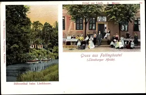 Ak Bad Fallingbostel Lüneburger Heide, Hotel zur Lieth, Bes. A. Meyer, Böhmetal beim Liethhause