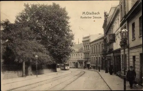 Ak Mönchengladbach am Niederrhein, Krefelder Straße