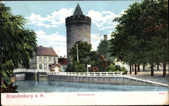 Ak Brandenburg an der Havel, Steintorturm Nr. 10551335