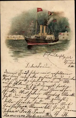 Litho Barßel in Niedersachsen, Dampfer