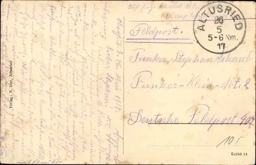 Ak Altusried im Allgäu, Panorama