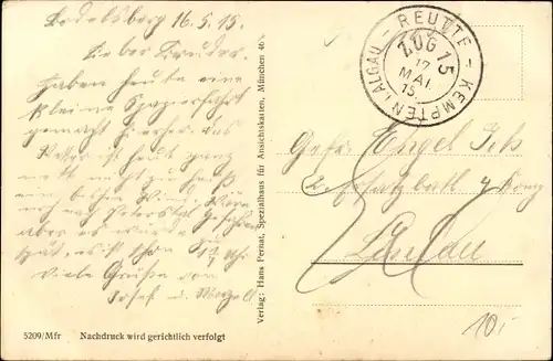 Ak Bodelsberg Durach im Oberallgäu, Gesamtansicht, Kirche