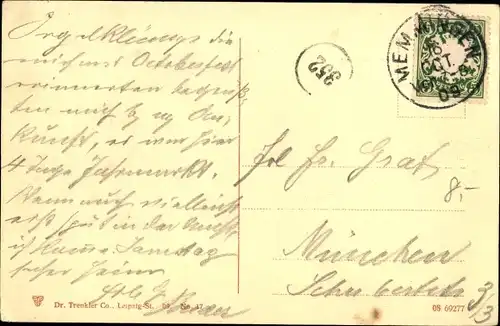 Ak Memmingen in Schwaben, Marktplatz, Geschäftshäuser