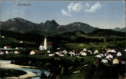 Ak Lechbruck am See Allgäu Schwaben, Gesamtansicht