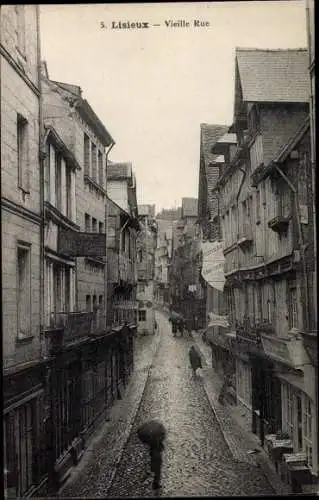 Ak Lisieux Calvados, Vieille Rue