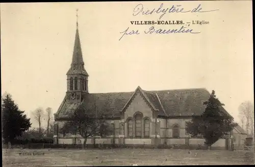 Ak Villers Écalles Seine Maritime, L'Eglise