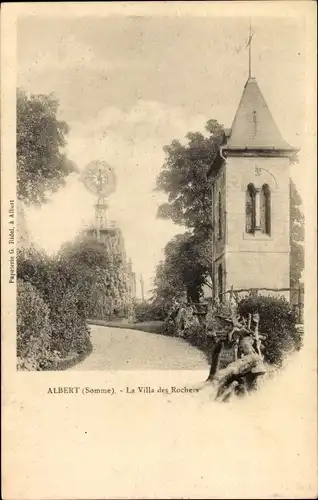 Ak Albert Somme, La Villa des Rochers