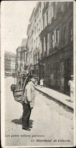 Ak Paris, Les petits metiers parisiens, Le Marchand de Cresson