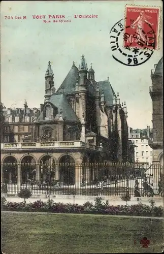 Ak Paris I, L'Oratoire, Rue de Rivoli