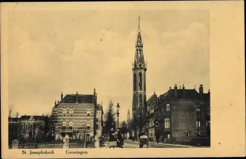 Ak Groningen Niederlande, St. Josephskerk