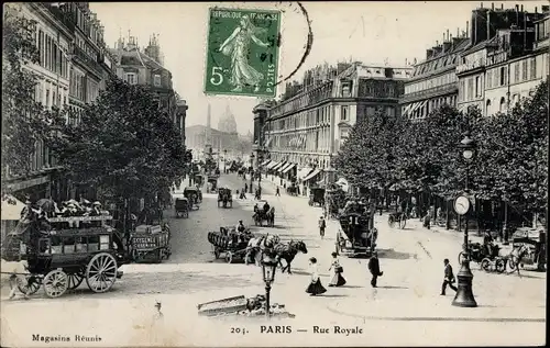 Ak Paris VIII., Rue Royale