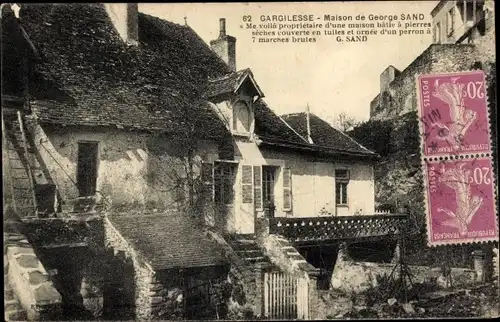 Ak Gargilesse Indre, Maison de George Sand