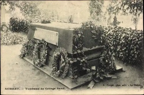 Ak Nohant Indre, Tombeeau de George Sand