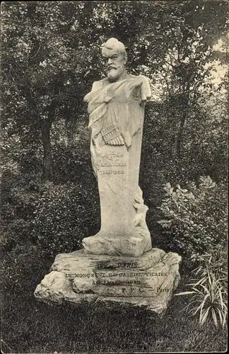 Ak Paris, Monument de Gabriel Vicaire