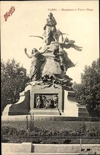 Ak Paris XVI. Arrondissement Passy, Monument Victor Hugo