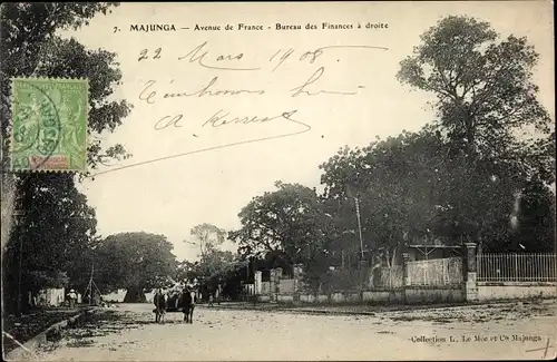 Ak Mahajanga Majunga Madagaskar, Avenue de France, Bureau des Finances