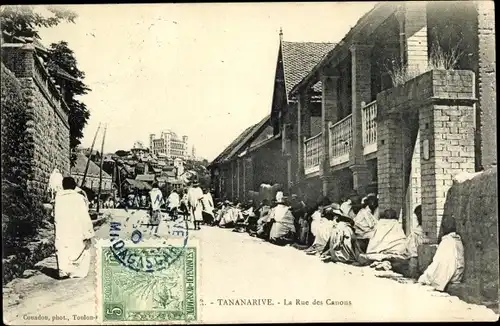 Ak Antananarivo Tananarive Madagaskar, La Rue des Canons