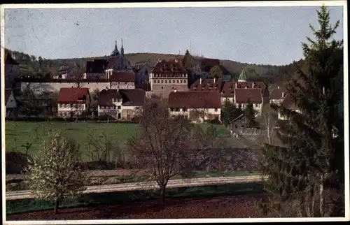 Ak Bebenhausen Tübingen am Neckar, Schloss, Teilansicht des Ortes