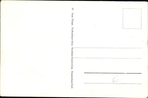 Ak Westerland auf Sylt, Nordsee Sanatorium