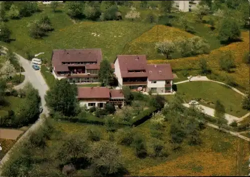 Ak Pfalzgrafenweiler im Schwarzwald Württemberg, DRK Mütterkurheim, Im Lehnle, Fliegeraufnahme