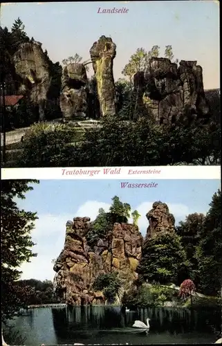 Ak Horn Bad Meinberg im Teutoburger Wald Westfalen, Externsteine
