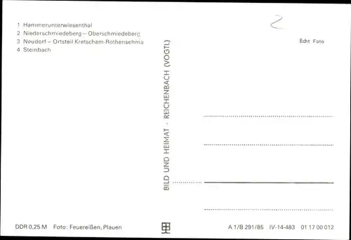 Ak Dampflokomotiven im Erzgebirge, Hammerunterwiesenthal, Niederschmiedeberg, Steinbach, Kretscham 