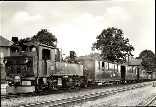 Ak Radeburg Sachsen, Deutsche Lokomotive, Traditionsbahn Radebeul Ost Radeburg