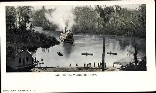 Ak USA, Steamer on the Mississippi River