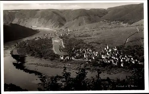 Ak Fankel an der Mosel, Ort mit Umgebung