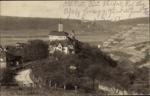 Ak Gundelsheim am Neckar Württemberg, Blick auf Schloss Hornegg und Guttenberg