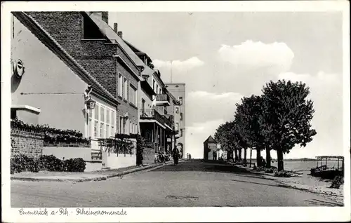 Ak Emmerich am Niederrhein, Rheinpromenade