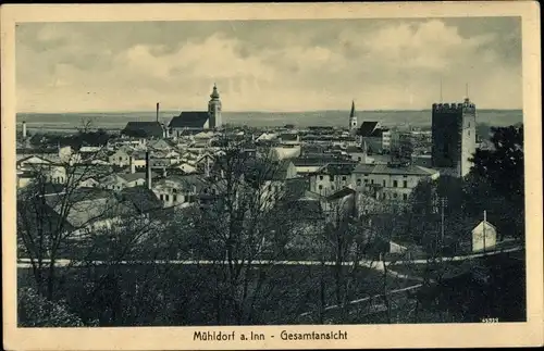 Ak Mühldorf am Inn Oberbayern, Gesamtansicht