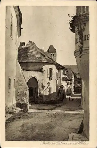 Ak Dürnstein an der Donau Wachau Niederösterreich, Straßenansicht