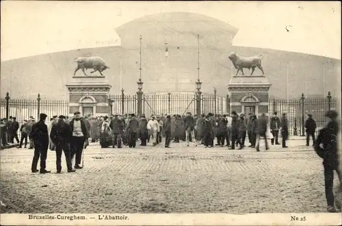 Ak Cureghem Bruxelles Brüssel, L'Abattoir