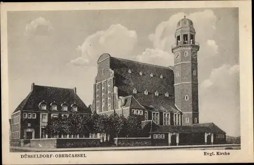 Ak Oberkassel Düsseldorf am Rhein, Evang. Kirche