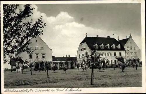 Ak Grub Poing Oberbayern, Landesanstalt für Tierzucht