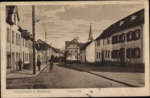 Ak Herschbach im Westerwald Hauptstraße
