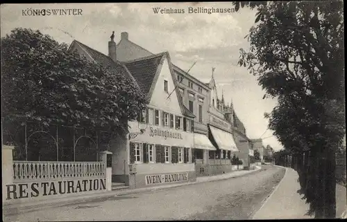 Ak Königswinter am Rhein, Weinhaus Bellinghausen