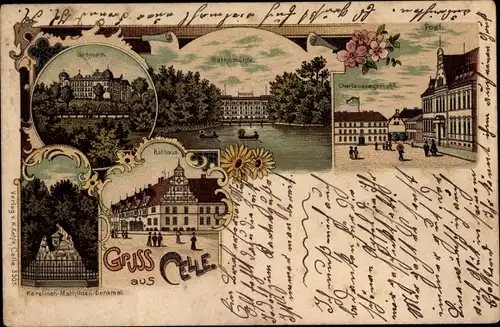 Litho Gruß vom Schützenfest, Teilansichten, Hippodrom