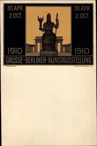 Künstler Litho Berlin, Große Berliner Kunstausstellung 1910