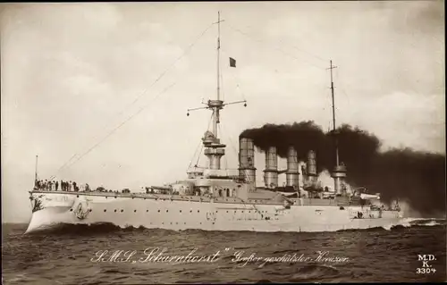 Ak Deutsches Kriegsschiff SMS Scharnhorst, Großer geschützter Kreuzer, Kaiserliche Marine