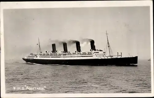 Foto Ak RMS Aquitania, Cunard Line