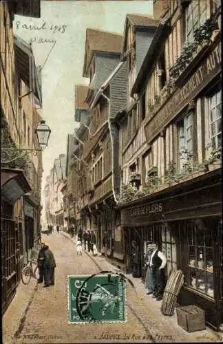 Ak Lisieux Calvados, La Rue aux Fevres