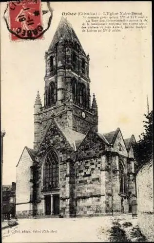 Ak Orbec Calvados, L'Eglise Notre Dame