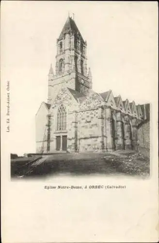 Ak Orbec Calvados, Eglise Notre Dame