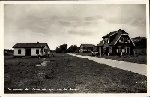 Ak Vrouwenpolder Walcheren Zeeland Niederlande, Zomerwoningen aan de Duinen