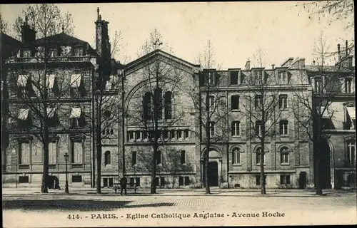 Ak Paris VIII., Eglise Catholique Anglaise, Avenue Hoche